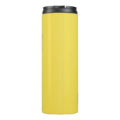 Flugbegleiter mit Typografie der Crew der Kabine Thermosbecher (Rückseite)