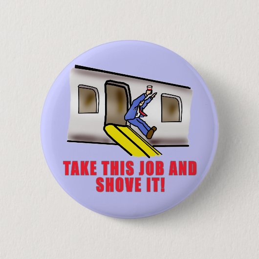 Flugbegleiter-NotrutschSpaß Button (Vorderseite)