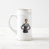 Flugbegleiter personalisiertes Mug-Geschenk Bierglas (Links)