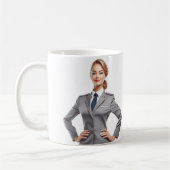 Flugbegleiter personalisiertes Mug-Geschenk Kaffeetasse (Links)