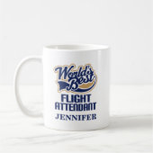 Flugbegleiter-personalisiertes Tassen-Geschenk Kaffeetasse (Links)
