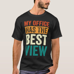 Flugbegleiter Pilot Mein Büro hat die beste Sicht T-Shirt