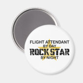Flugbegleiter Rock Star Magnet (Vorderseite/Rückseite)