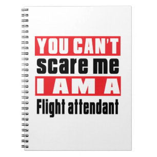 Flugbegleiter-Schreckensentwürfe Notizblock