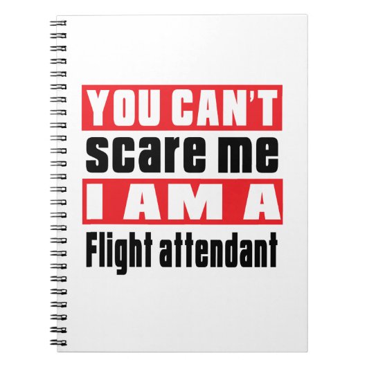 Flugbegleiter-Schreckensentwürfe Notizblock (Vorderseite)