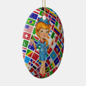 Flugbegleiter — SRF Keramik Ornament (Rechts)