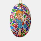 Flugbegleiter — SRF Keramik Ornament (Links)