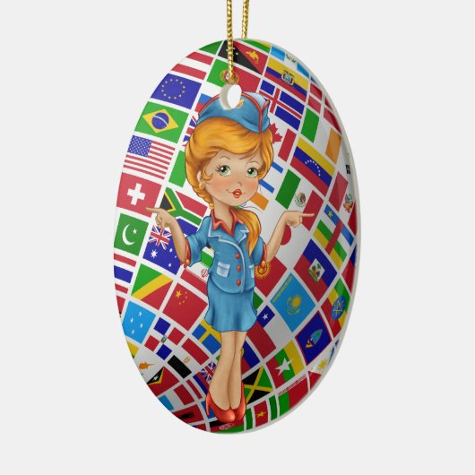 Flugbegleiter — SRF Keramik Ornament (Links)