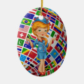 Flugbegleiter — SRF Keramik Ornament (Vorne)