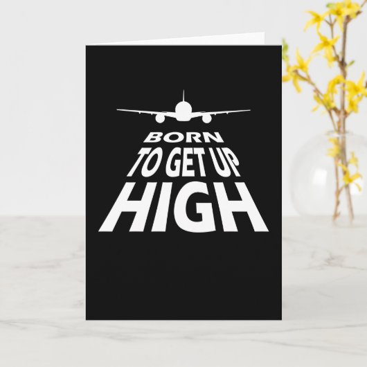 Flugbegleiter Stewardess Karte (Gelbe Blume)