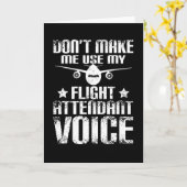 Flugbegleiter Stimme Karte (Gelbe Blume)