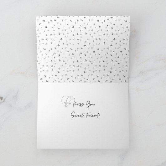 Flugbegleiter und Pilotenkarten Dankeskarte (Innenseite)