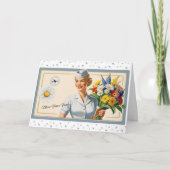 Flugbegleiter und Pilotenkarten Dankeskarte (Vorderseite)