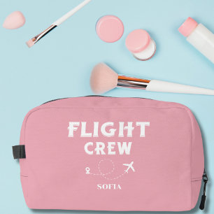 Flugbegleiterin Rosa und Weiße Junggesellinnenabsc Waschbeutel