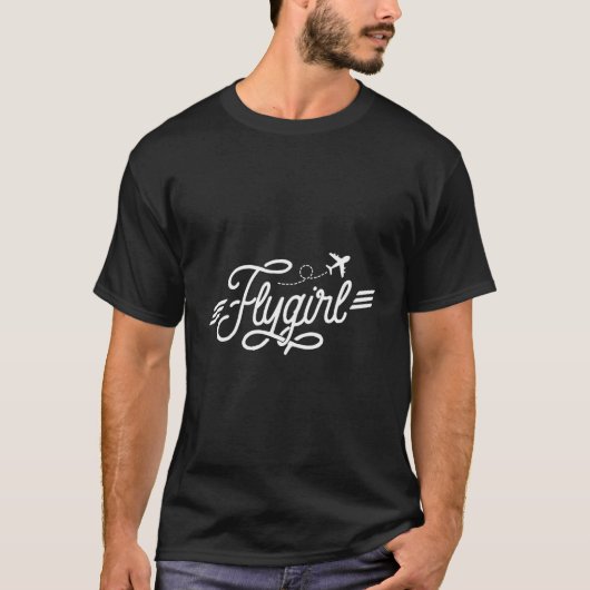 Flugbegleiterin T-Shirt (Vorderseite)
