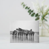 Flugbesatzung 106 Lancaster Bomber RAF Postkarte (Stehend Vorderseite)