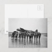 Flugbesatzung 106 Lancaster Bomber RAF Postkarte (Vorne/Hinten)