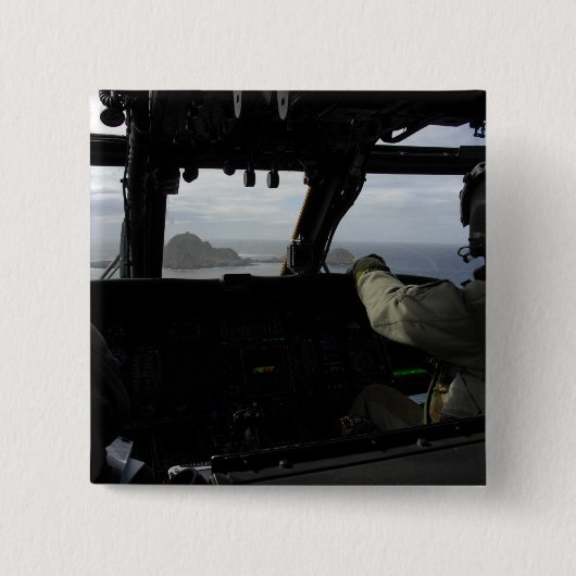 Flugbesatzungen nähern sich Farallon Island Button (Vorderseite)