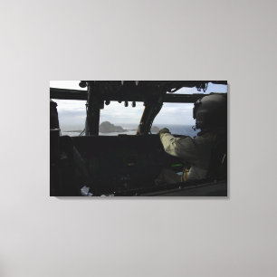 Flugbesatzungen nähern sich Farallon Island Leinwanddruck