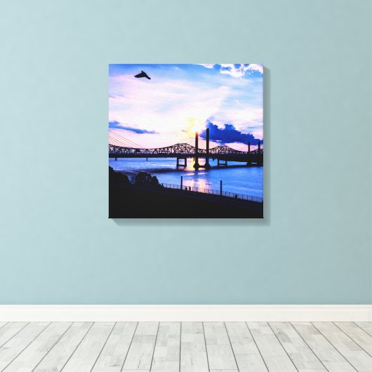 Flugbetrieb Leinwanddruck (Insitu (Holzboden))