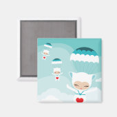 Flugblasen Magnet (Vorderseite/Rückseite)