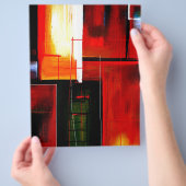 Flugblatt abstrakte Kunst Flyer (Hand)