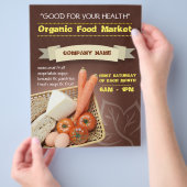 Flugblatt Biomarkt Flyer (Hand)