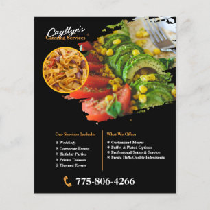 Flugblatt für private Catering-Services Flyer