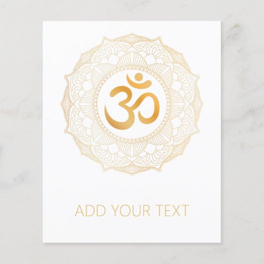 FLUGBLATT: GOLD MANDALA & OHM FLYER (Vorne)