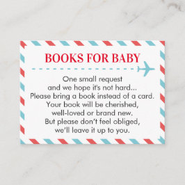 Flugbuchungen für Baby Book Request Card Begleitkarte