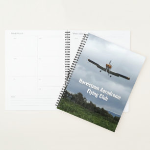 Flugclub-Notizbuch mit Leichtflugzeug Planer