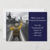 Flugdeck des Luftfahrzeugführers Einladung (Vorderseite)