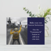 Flugdeck des Luftfahrzeugführers Einladung (Stehend Vorderseite)