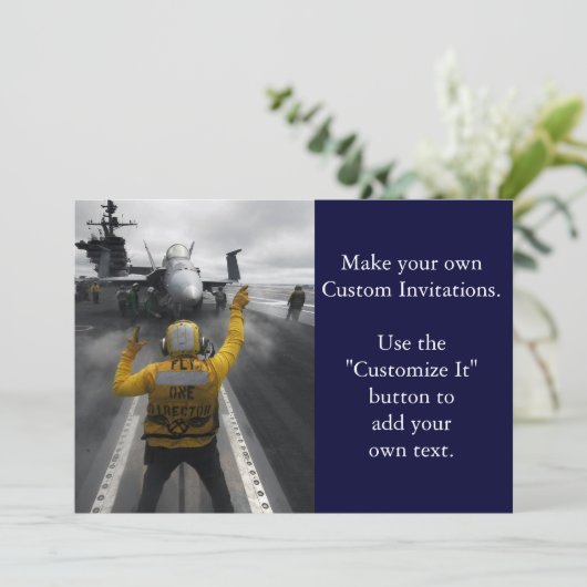 Flugdeck des Luftfahrzeugführers Einladung (Stehend Vorderseite)