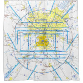 Flugdiagramm Duschvorhang (Vorderseite)