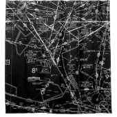 Flugdiagramm Duschvorhang (Vorderseite)