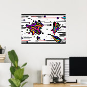 Flugdienst - Ken Gage Art Poster (Heimbüro)