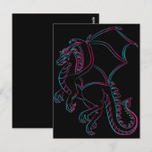 Flugdrachenpostkarte Postkarte (Vorne/Hinten)