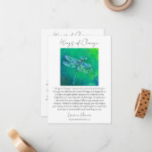 Flüge der "Change Story Card" Mitteilungskarte (Vorderseite/Rückseite Beispiel)