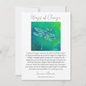 Flüge der "Change Story Card" Mitteilungskarte (Rückseite)