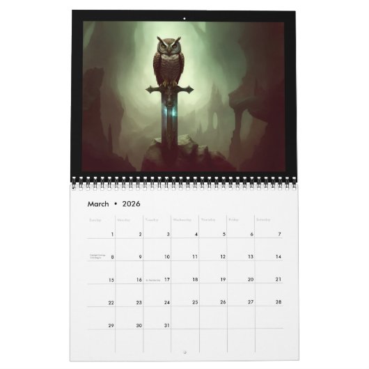 Flüge der Fantasie Kalender (Mär 2026)