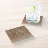 Flüge der Golddrachenfliege Glasuntersetzer (Schrägansicht)