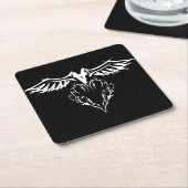 Flüge der Liebe Rechteckiger Pappuntersetzer (angewinkelt)