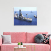 Flüge durch das Übungsschiff Leinwanddruck (Insitu (Wohnzimmer))
