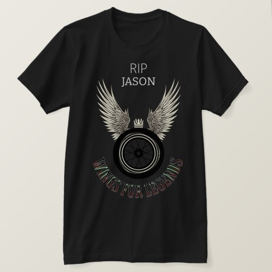 Flüge für Legenden, Memorial Personalize T-Shirt (Design vorne)