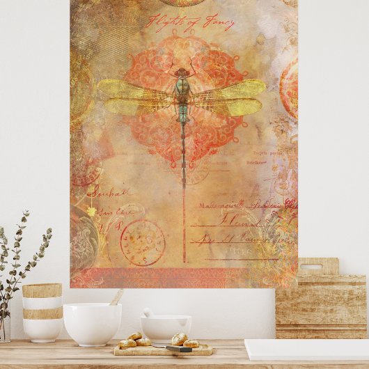 Flüge mit Extravagantem Poster (Küche)