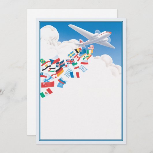 Flüge © mitteilungskarte (Vorne/Hinten)