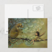 Flüge oder Schwänze Fantasy Illustration Postkarte (Vorne/Hinten)