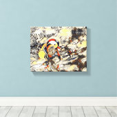 "Flüge über der Dock: Eine Friedliche Flucht" Leinwanddruck (Insitu (Holzboden))