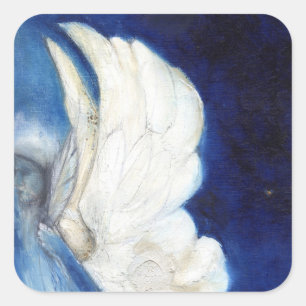 Flüge über London 2013 Quadratischer Aufkleber